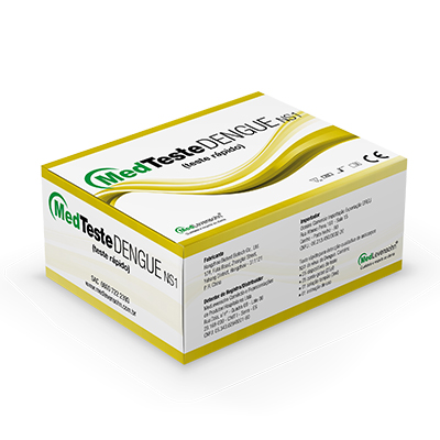 Teste Rápido Dengue NS1 MedTeste Caixa C/25 Unidades - Medlevensohn
