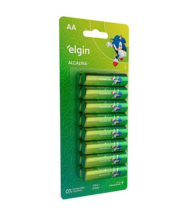 Pilha Alcalina AA Caixa C/16 Unidades - Elgin