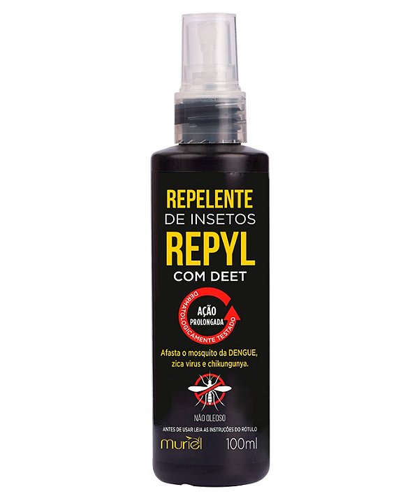 Repelente Spray De Insetos Repyl Com Deet 100ml - Muriel
