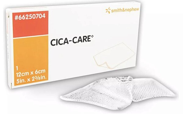 Curativo Cica-Care Placa de Gel (Cicatrizes e Quelóides) 12cm x 6cm Unidade - Smith & Nephew