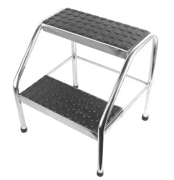 Escada 2 Degraus Inox S-0480-3 - Salutem