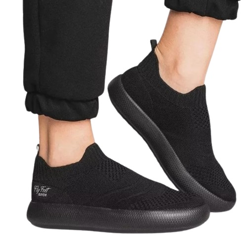 Tênis Preto Nuvem Ortopedico Fly Feet Knit 42/43 - Ortho Pauher