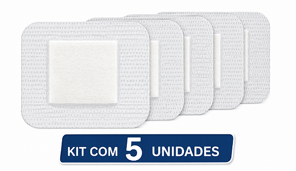 Kit C/5 Curativos Com Almofada Absorvente 5cm x 7,2cm - Skinupper