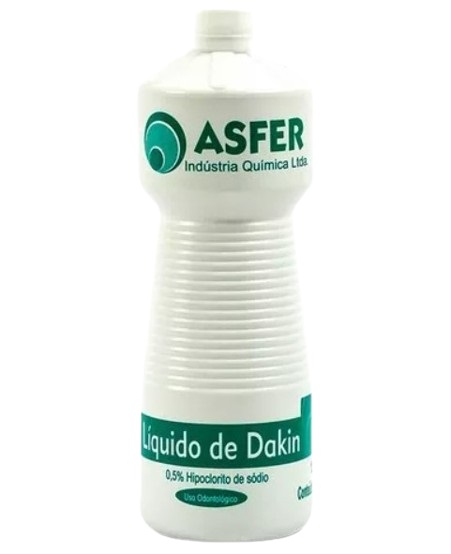 Líquido De Dakin Hipoclorito de Sódio 0,5% 1 Litro - Asfer