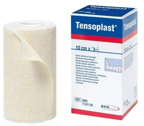 Bandagem Elástica Adesiva Tensoplast 10cm x 4,5m - BSN Medical