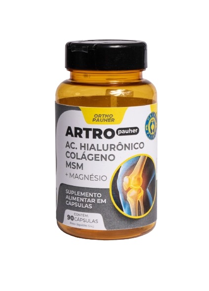 Suplemento Artro Pauher Ac.Hialurônico + Colágeno 90 Cápsulas - Ortho Pauher
