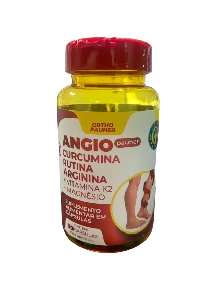 Suplemento Angio Pauher Curcumina + Rutina 90 Cápsulas (Vencimento 31/05/2026) - Ortho Pauher