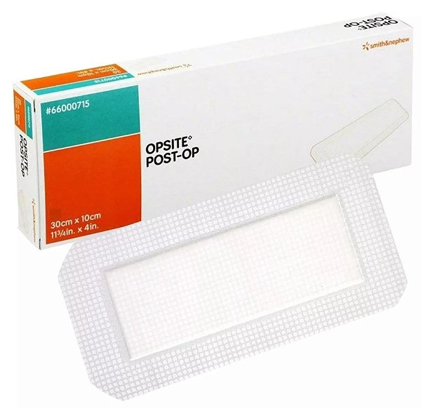 Curativo Opsite Post-Op Com Compressa Absorvente 30cm x 10cm Unidade - Smith & Nephew