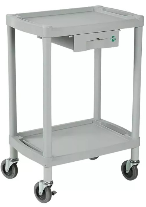 Mesa Auxiliar 56 x 38,5 x 82,5 com Rodízios e Freios - MD