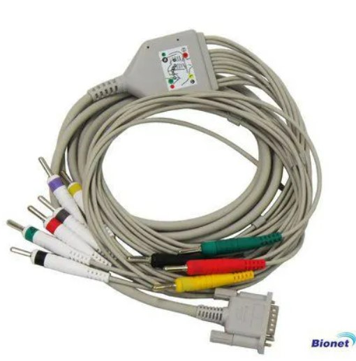 Cabo Paciente 10 Vias Tipo Banana (IEC) para Eletrocardiógrafo (ECG) - Bionet