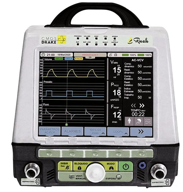 Ventilador Pulmonar Ruah Básico - Cmos Drake