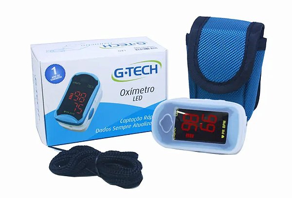 Oxímetro de Pulso Portátil LED - G-Tech