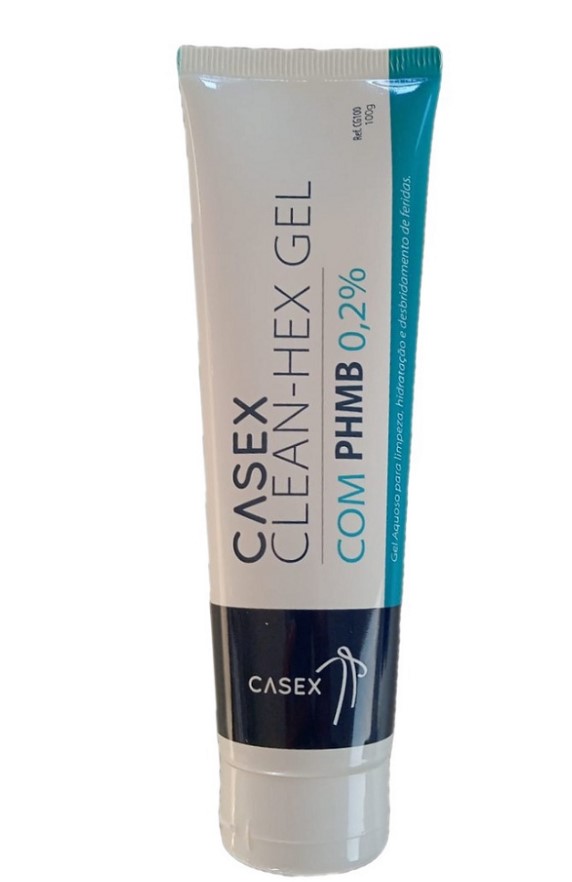 Curativo Gel Para Limpeza de Feridas Com PHMB 0,2% 100gr Clean-Hex - Casex