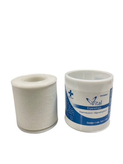 Esparadrapo Branco 5cm x 4,5m Impermeável Unidade - Vital