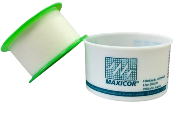 Fita Micropore Branca Cirúrgica Hipoalergênica 2,5cm X 10 Metros - Maxicor