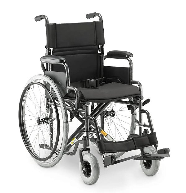 Cadeira de Rodas Aço Dobrável até 120Kg Assento 46cm D400 - Dellamed