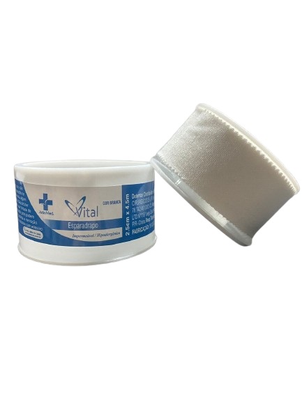 Esparadrapo Branco 2,5cm x 4,5m Impermeável Unidade - Vital