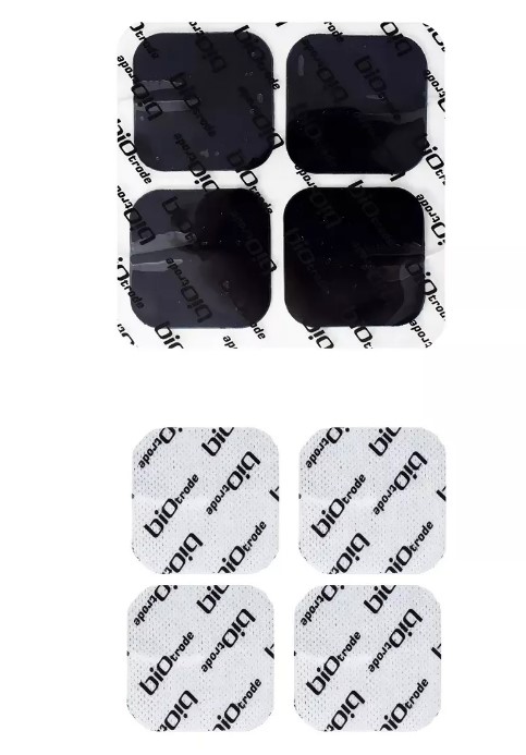 Eletrodo Autoadesivo Biotrode 5cm x 5cm Pacote C/4 Unidades Para Tens e ECG - Bioland