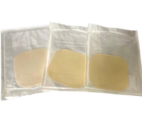 Kit com 3 Curativos Hidrocoloide Extra Fino 10cm x10 cm - Casex