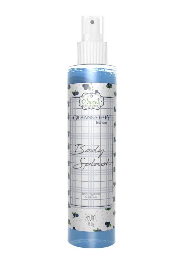 Body Splash Desodorante Corporal Blueberry 260ml - Giovanna Baby