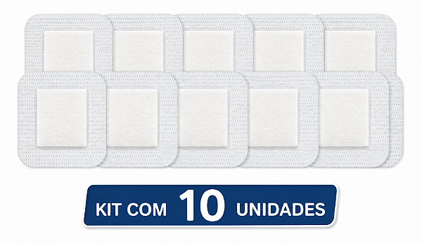 Kit C/10 Curativos Com Almofada Absorvente 5cm x 7,2cm - Skinupper