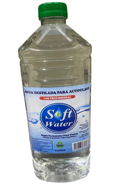 Água Destilada Para Autoclave 2 Litros - Soft Water