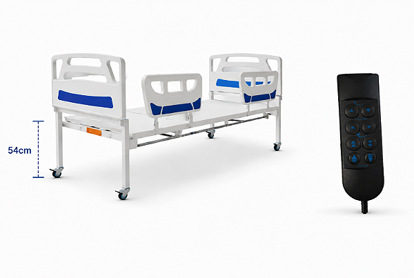 Cama Hospitalar Fowler Motorizada Até 5 Posições Altura Fixa S-8834-M - Salutem