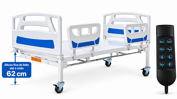 Cama Hospitalar Fowler Motorizada Até 5 Posições Altura Fixa S-8834-M - Salutem