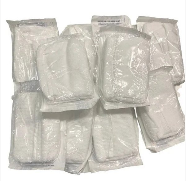 Kit C/10 Unidades Curativo Algodonado Estéril 10cm x 50cm (Aberto) tipo Zobec - Polar Fix