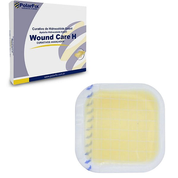 Curativo Hidrocolóide 20cm x 20cm Wound Care H Caixa C/5 Unidades - Polar Fix