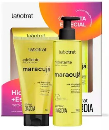 Kit Esfoliante 150g + Hidratante 190ml Maracujá Rosto e Corpo - Labotrat