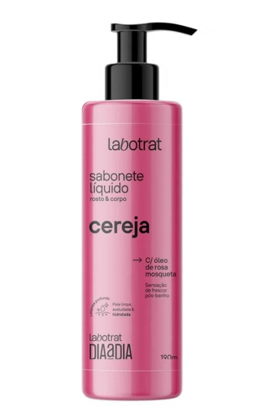 Sabonete Líquido Cereja Rosto & Corpo 190ml - Labotrat