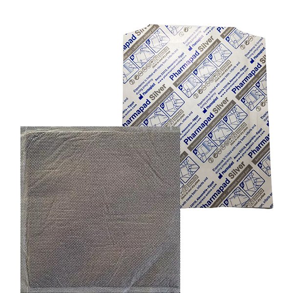 Curativo Carvão Com Prata 10cm x 10cm Pharmapad Carbon Silver Unidade - Pharmaplast