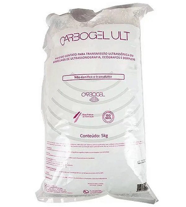 Gel Condutor para Ultrassom Incolor Bag 5kg - Carbogel
