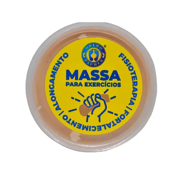 Massa Exercício De Silicone Reabilitação De Mãos (Bege) Extra Leve - Ortho Pauher