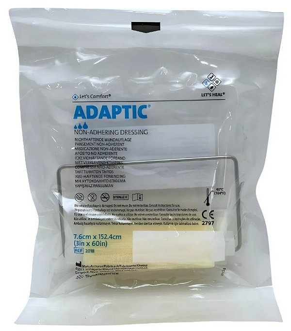 Curativo Adaptic em Rolo 7,6cm X 152,4cm Ref 2018 Unidade - Systagenix 3M