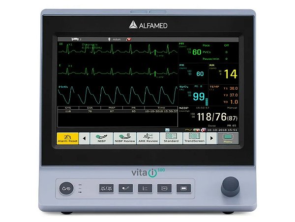 Monitor Multiparamétrico (Básico) VITA i100 Tela de 10.1″ - Alfamed