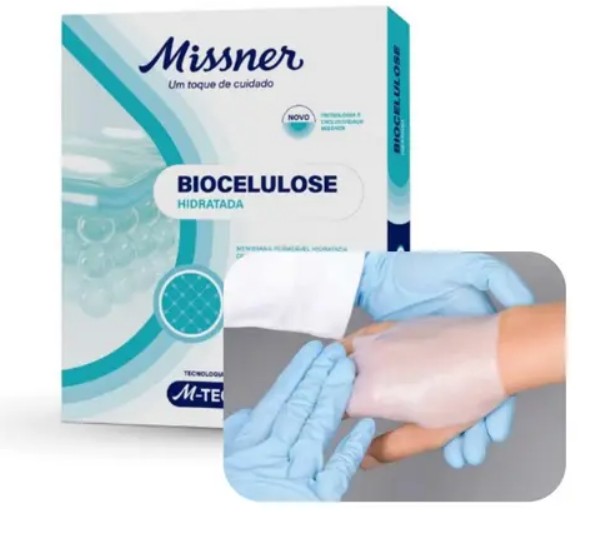 Curativo Membrana Biocelulose Hidratada 10cm x 10cm Unidade - Missner