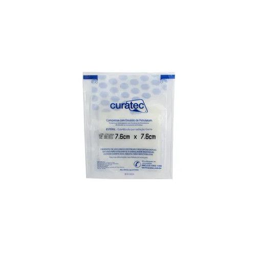 Compressa C/Emulsão de Petrolatum Estéril 7,6 x 7,6cm Unidade - Curatec