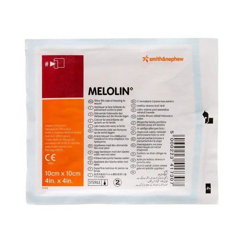 Curativo Melolin Almofada Absorvente 10cm x 10cm Unidade- Smith&Nephew