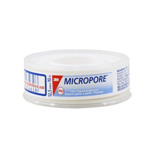Fita Micropore 12,5mm x 10mt Branca - 3M