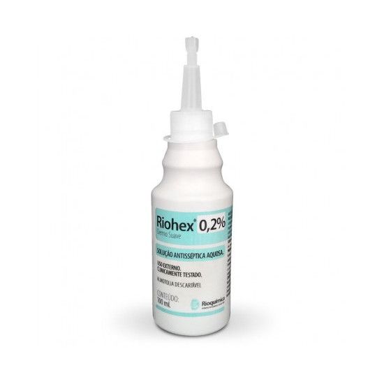 Riohex 0,2% Dermo Suave Almotolia 100ml- Rioquímica