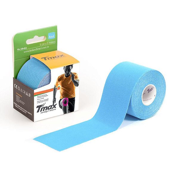 Fita de Kinésio/Bandagem Adesiva Azul Tmax 05cm x 5mt