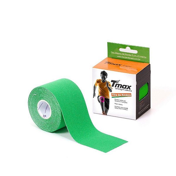 Fita de Kinésio/Bandagem Adesiva Verde Tmax 05cm x 5mt