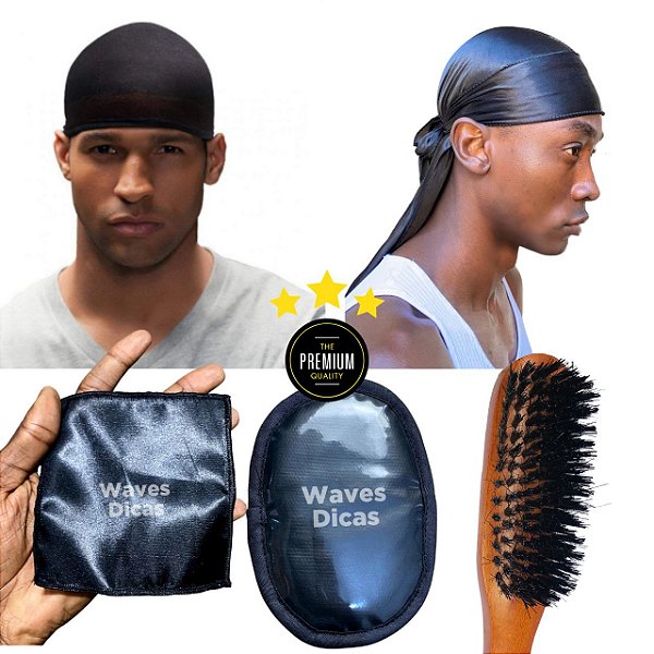 Kit Para Waves  Completo - Durag silk /Escova Hard (ENCOMENDA)