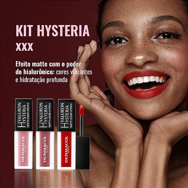 Kit Hysteria xxx (3 batons líquidos matte Hyaluron Hysteria)
