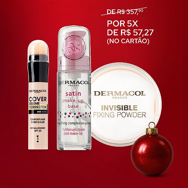 Kit Pele Perfeita Xtreme (primer, corretivo de alta cobertura e pó translúcido)