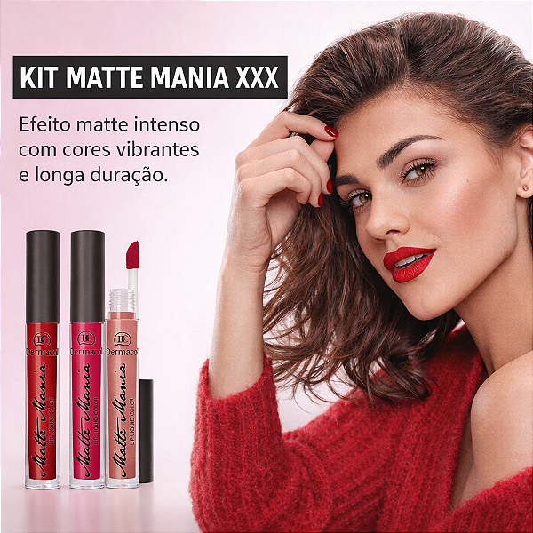 Kit Matte Mania XXX (3 batons líquidos matte)