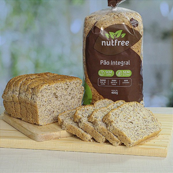 Pão integral Sem glúten Nutfree Nutfree Alimentos Saudáveis Sem