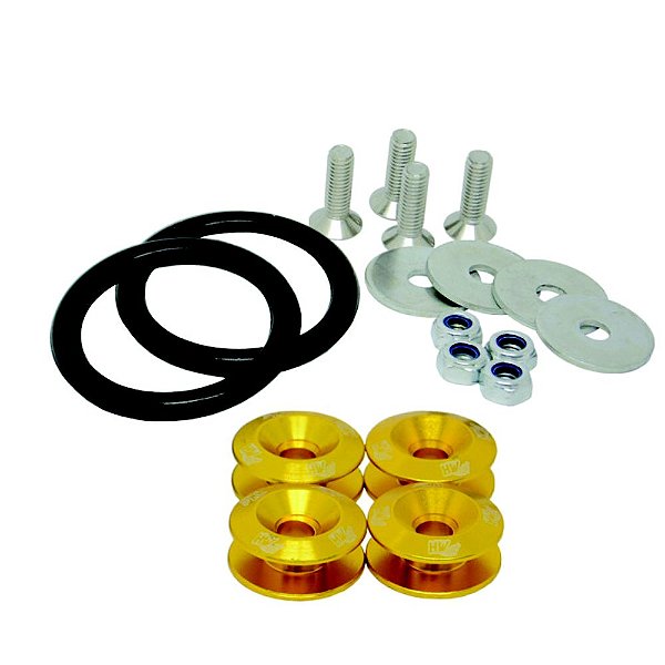 ANILHA DE ENGATE RÁPIDO PARA FIXAÇÃO DE PÁRA-CHOQUE DOURADO (MHBL-1-D) METAL HORSE